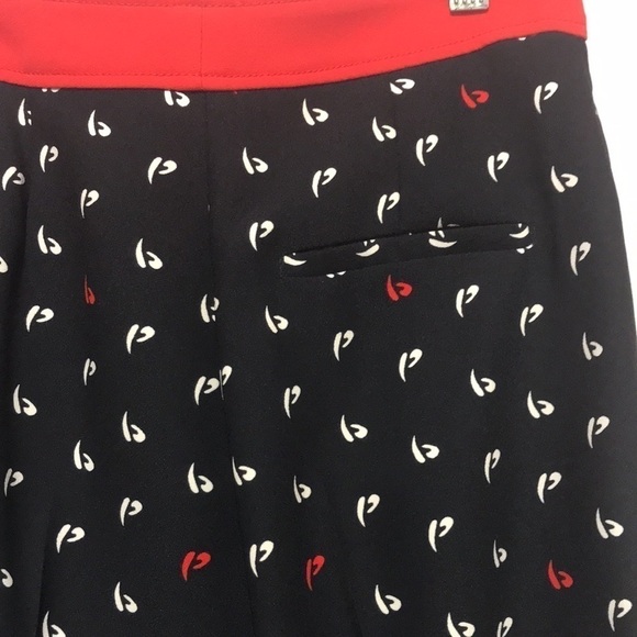 Pinko Black and Red Cropped Pants - Picture 9 of 15